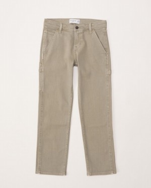 Abercrombie Straights Jeans Pojke LjusBruna | 4932-ASLJR