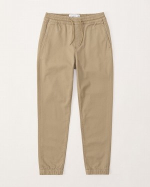 Abercrombie Twills Mjukisbyxor Pojke Khaki | 1032-GMELS