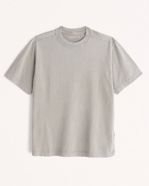 Abercrombie Vintage-inspired T-shirt Herr Grå | 3502-HGVBP