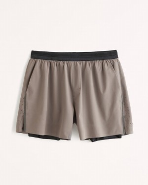 Abercrombie Ypb Motiontek 5 Inch Lined Flyaway Shorts Herr Grå | 2798-AFXHZ