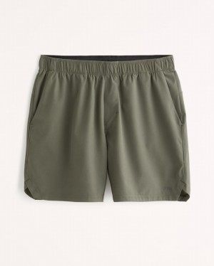 Abercrombie Ypb Motiontek 7 Inch Unlined Cardio Shorts Herr Gröna | 6148-POHRZ