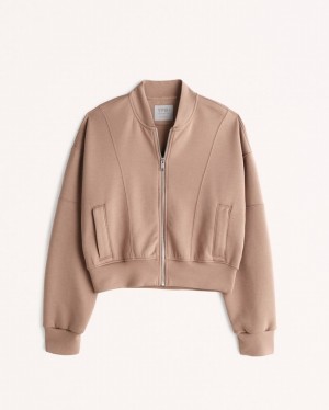 Abercrombie Ypb Neoknit Bomber Jackor Dam Rosa | 5062-FTGOL