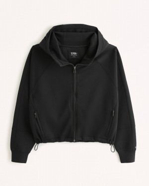 Abercrombie Ypb Neoknit Cinched Full-zip Set Dam Svarta | 2394-CXGAD