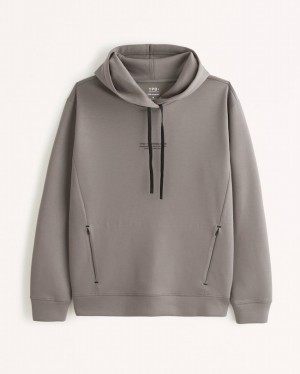 Abercrombie Ypb Neoknit Popover Hoodie Herr Grå | 6805-MDUCA