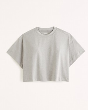 Abercrombie Ypb Powersoft Easy T-shirt Dam Grå | 8064-VEFIU