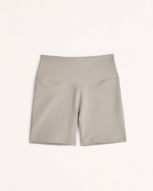 Abercrombie Ypb Sculptlux 5' Bike Shorts Dam Grå | 7029-MWUCL