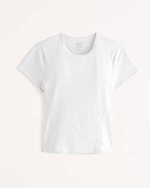 Abercrombie Ypb Studiorib Baby T-shirt Dam Vita | 1029-TFHMX