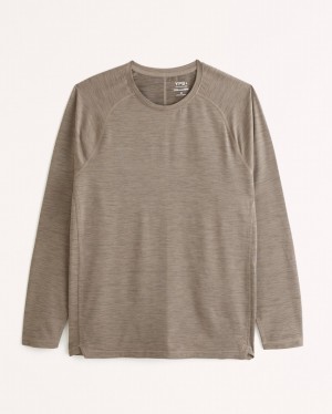 Abercrombie Ypb Sweatwik Long-sleeve T-shirt Herr Grå | 5278-KJNIX