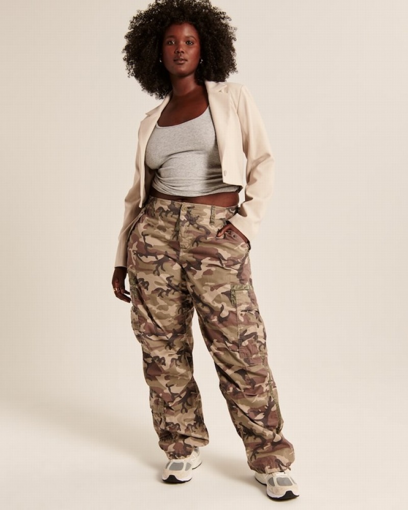 Abercrombie 2000s Utility Byxor Dam Camo   | 7890-JUWAZ