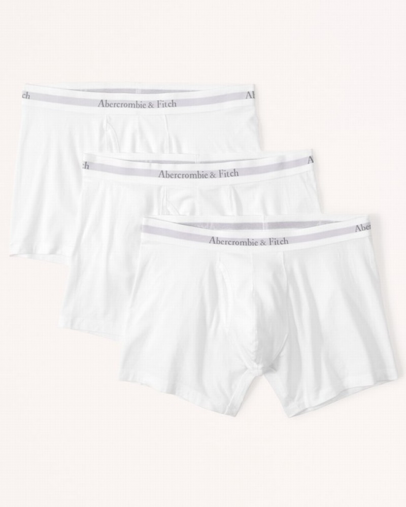 Abercrombie 3-pack Boxer Underkläder Herr Vita  | 1962-XGLFM