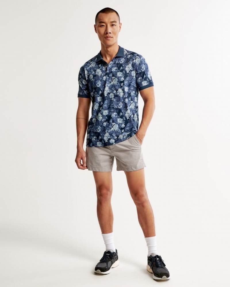 Abercrombie 5 Inch All-day Shorts Herr LjusGrå  | 4219-DTOUR