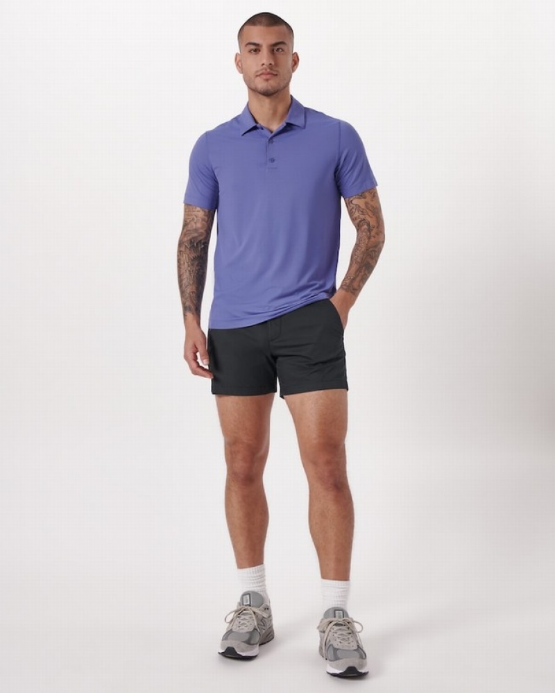 Abercrombie 5 Inch Athletic Fit All-day Shorts Herr Svarta  | 9607-WDIXS