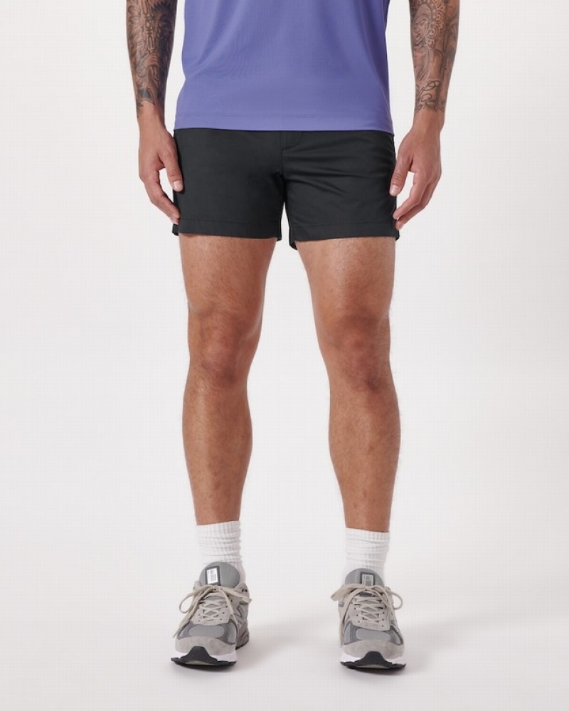 Abercrombie 5 Inch Athletic Fit All-day Shorts Herr Svarta  | 9607-WDIXS