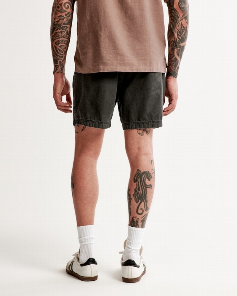 Abercrombie 6 Inch Court Shorts Herr MörkGrå  | 1362-GQEOB