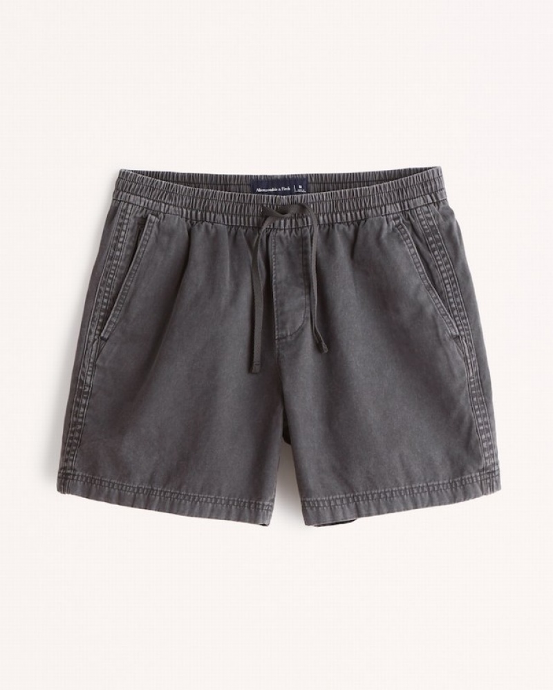 Abercrombie 6 Inch Court Shorts Herr MörkGrå  | 1362-GQEOB