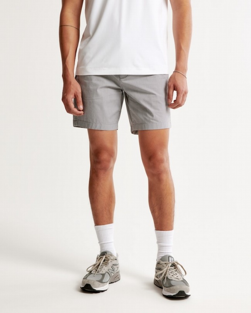 Abercrombie 7 Inch All-day Shorts Herr Grå  | 6029-NJIRK