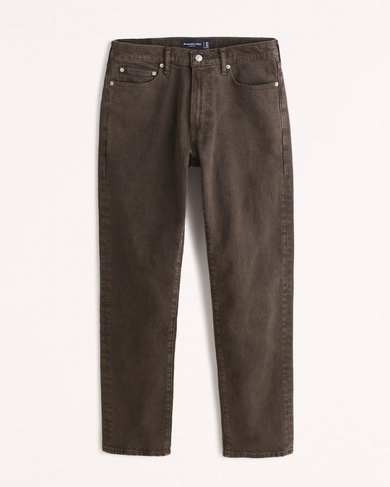 Abercrombie 90s Straight Jeans Herr MörkBruna  | 6238-DHUCB