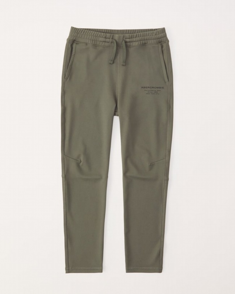 Abercrombie Active Logo Tapers Sweatpants Pojke Olivgröna  | 5397-RDLYP