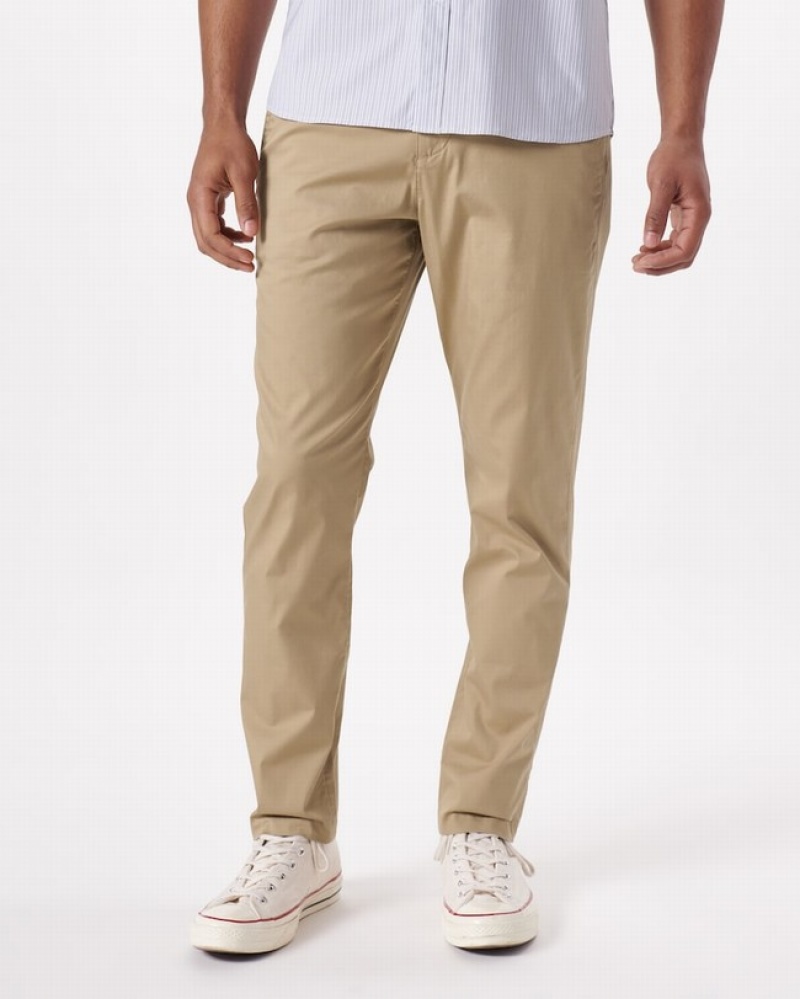 Abercrombie All-day Athletic Skinny Byxor Herr Khaki   | 2018-YWTOC