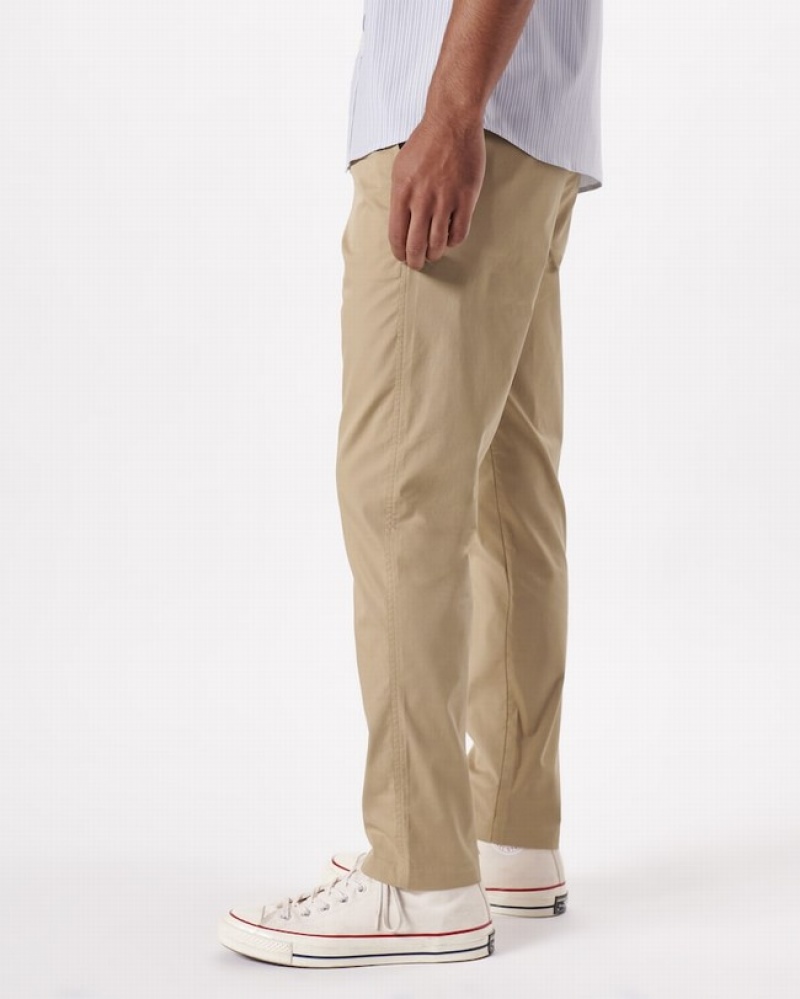 Abercrombie All-day Athletic Skinny Byxor Herr Khaki   | 2018-YWTOC