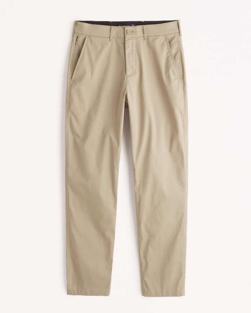 Abercrombie All-day Athletic Skinny Byxor Herr Khaki   | 2018-YWTOC