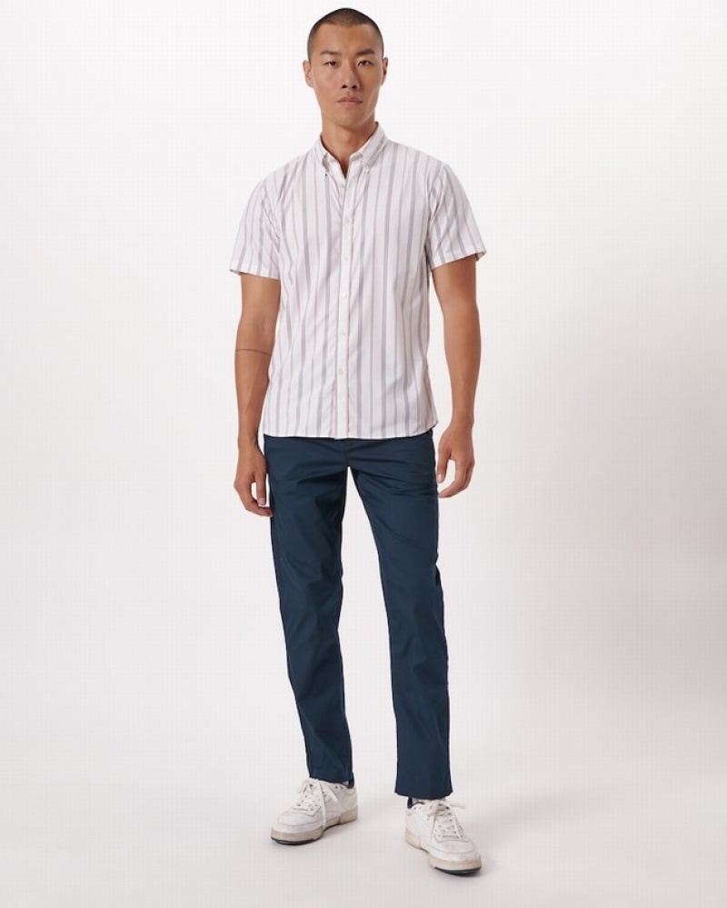 Abercrombie All-day Straight Byxor Herr Marinblå  | 3028-QRUAP