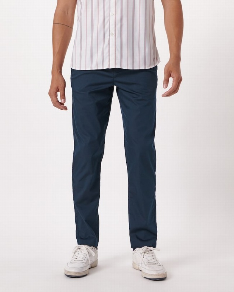 Abercrombie All-day Straight Byxor Herr Marinblå  | 3028-QRUAP