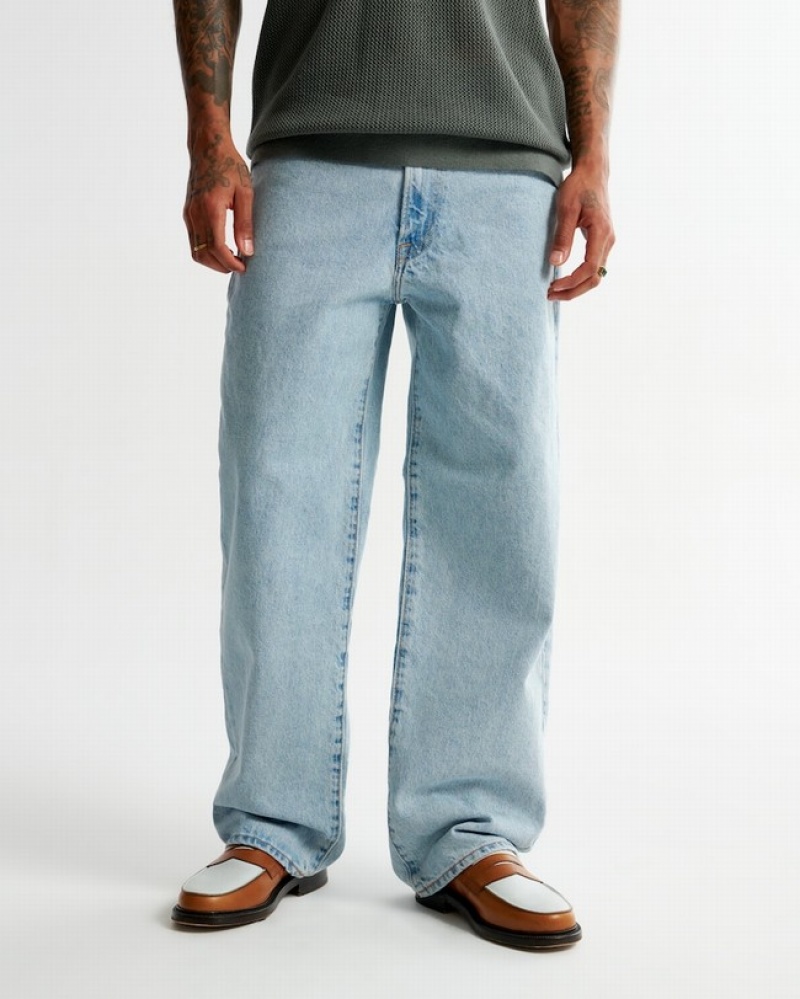 Abercrombie Baggy Jeans Herr LjusTvätt  | 8362-IVHOD