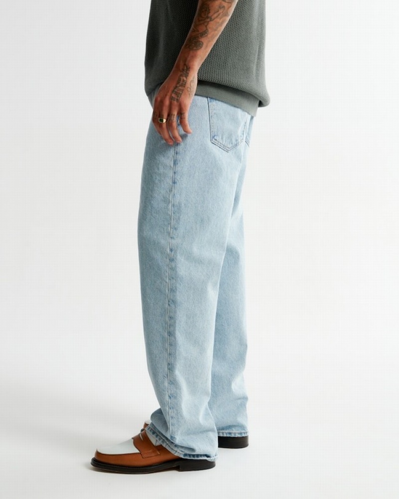 Abercrombie Baggy Jeans Herr LjusTvätt  | 8362-IVHOD