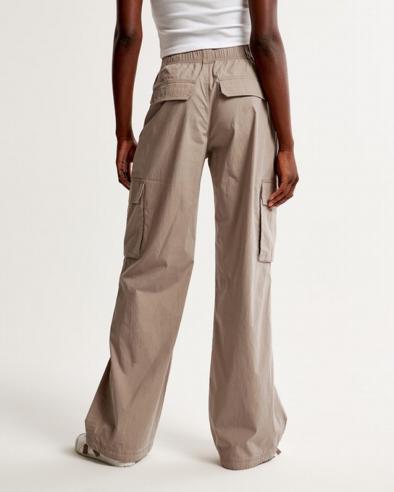 Abercrombie Baggy Technical Utility Byxor Dam Grå Bruna  | 7384-QOIML