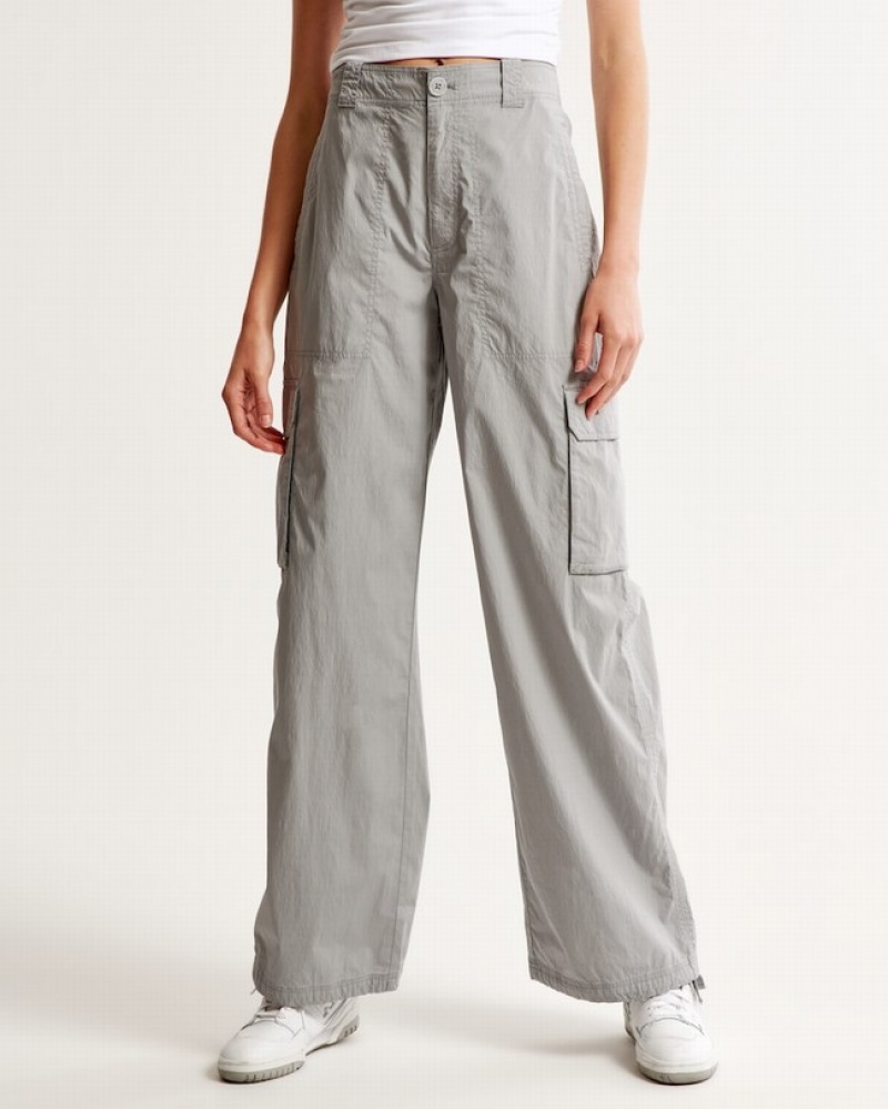 Abercrombie Baggy Technical Utility Byxor Dam Grå  | 1439-NGYCK