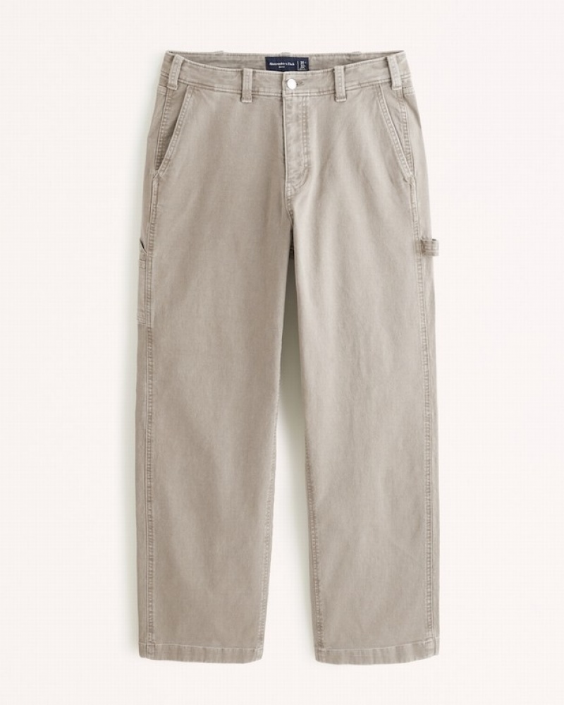 Abercrombie Baggy Workwear Byxor Herr LjusBruna  | 5869-HWAGK