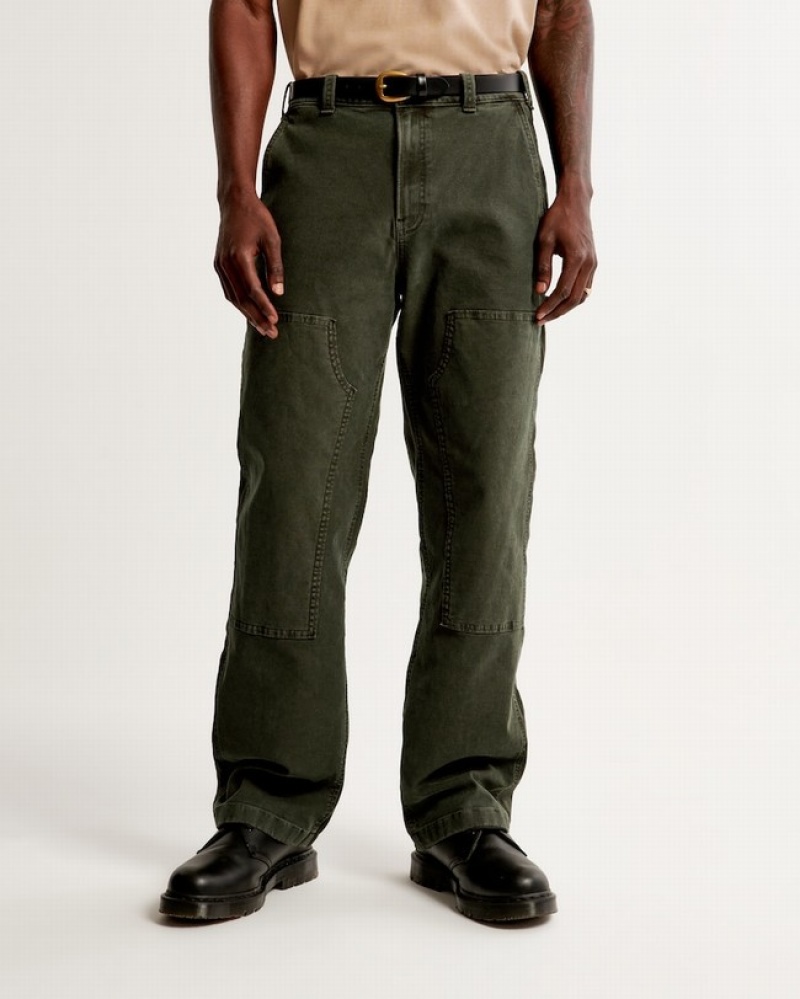 Abercrombie Baggy Workwear Byxor Herr Olivgröna Gröna  | 7138-ZYHOR