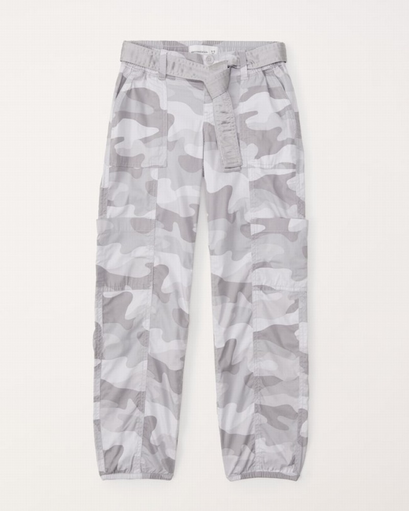 Abercrombie Belted Cargos Byxor Tjej Camo   | 4307-QBAYT