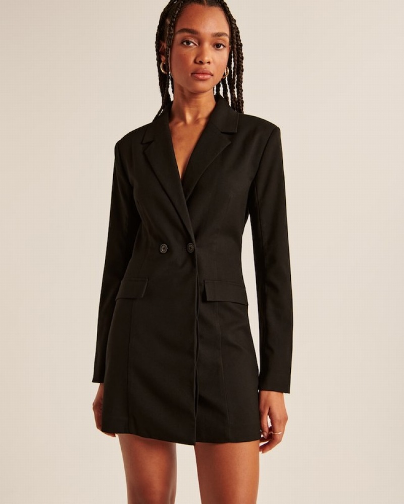 Abercrombie Blazer Mini Klänning Dam Svarta  | 6381-MIQPY