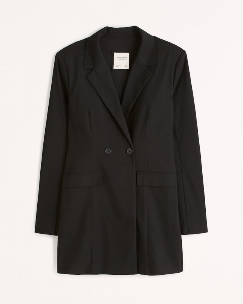 Abercrombie Blazer Mini Klänning Dam Svarta  | 6381-MIQPY