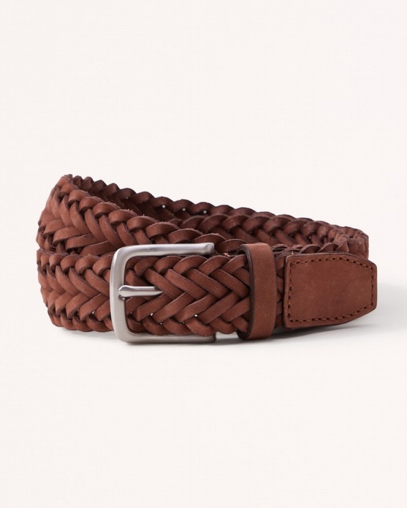 Abercrombie Braided Leather Bälte Herr Bruna  | 6493-YJNRO