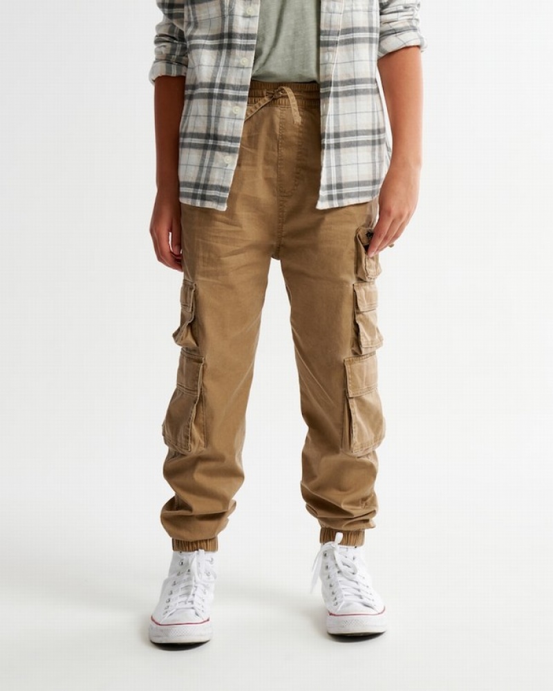 Abercrombie Cargos Mjukisbyxor Pojke Khaki   | 0547-PBIFU