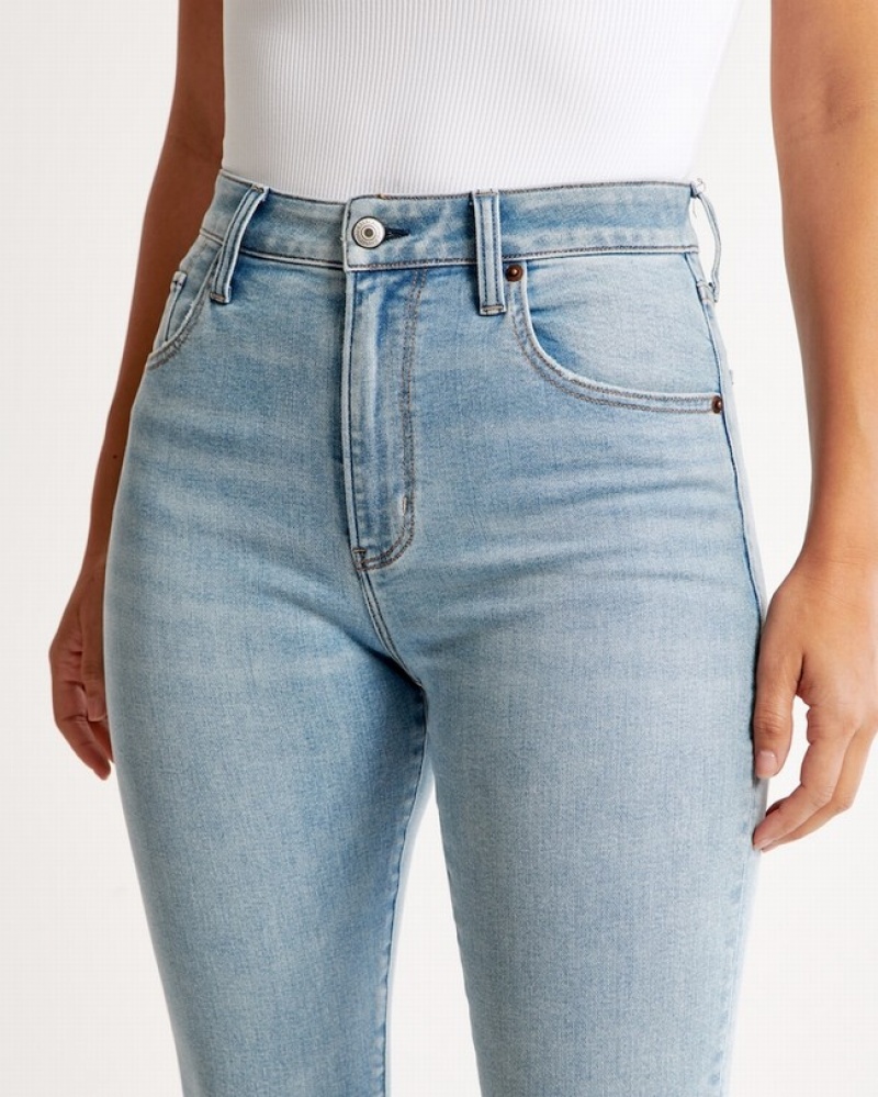 Abercrombie Curve Love High Rise Super Skinny Ankle Jeans Dam LjusBlå  | 2851-LHRIX