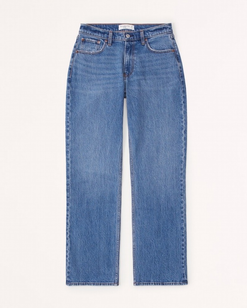 Abercrombie Curve Love Low Risegy Jeans Dam Blå  | 2140-POAHX