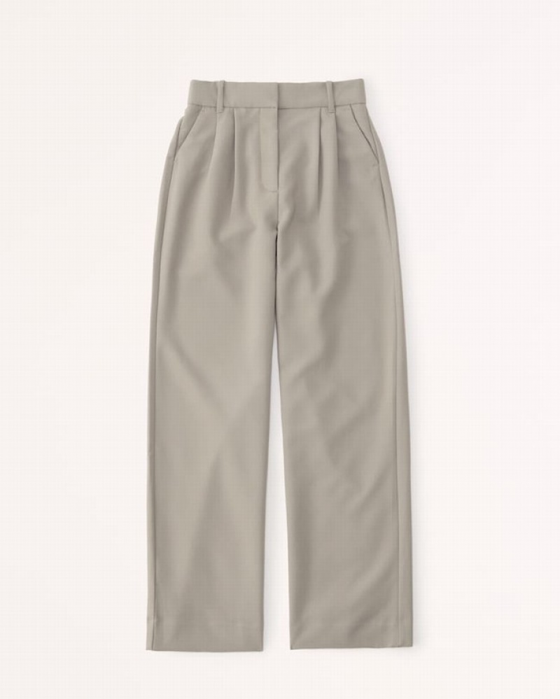 Abercrombie Curve Love Sloane Tailored Byxor Dam Bruna  | 7219-SHNRQ