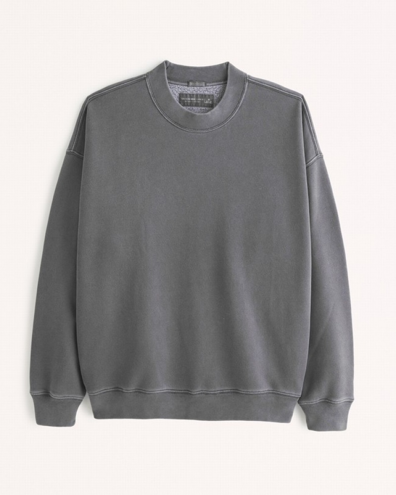 Abercrombie Essential Crew Set Herr MörkGrå  | 4079-AOJDR