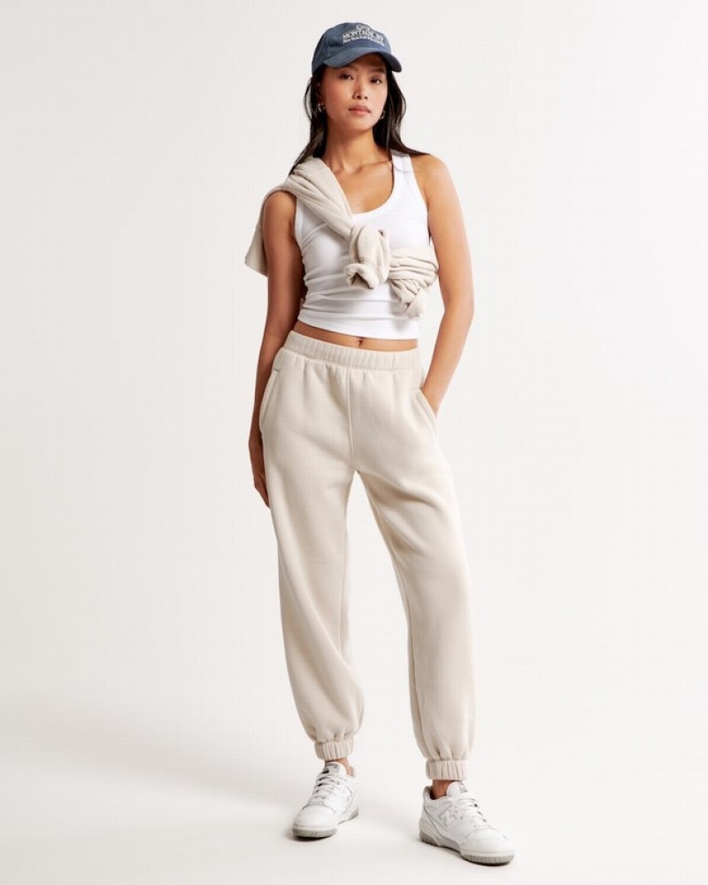 Abercrombie Essential Oversized Sunday Sweatpants Dam Bruna  | 7423-RPUCZ