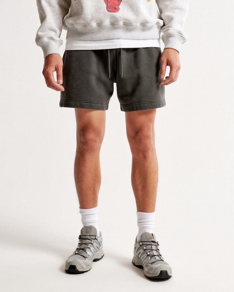 Abercrombie Essential Shorts Herr Grå  | 1593-LMQJX