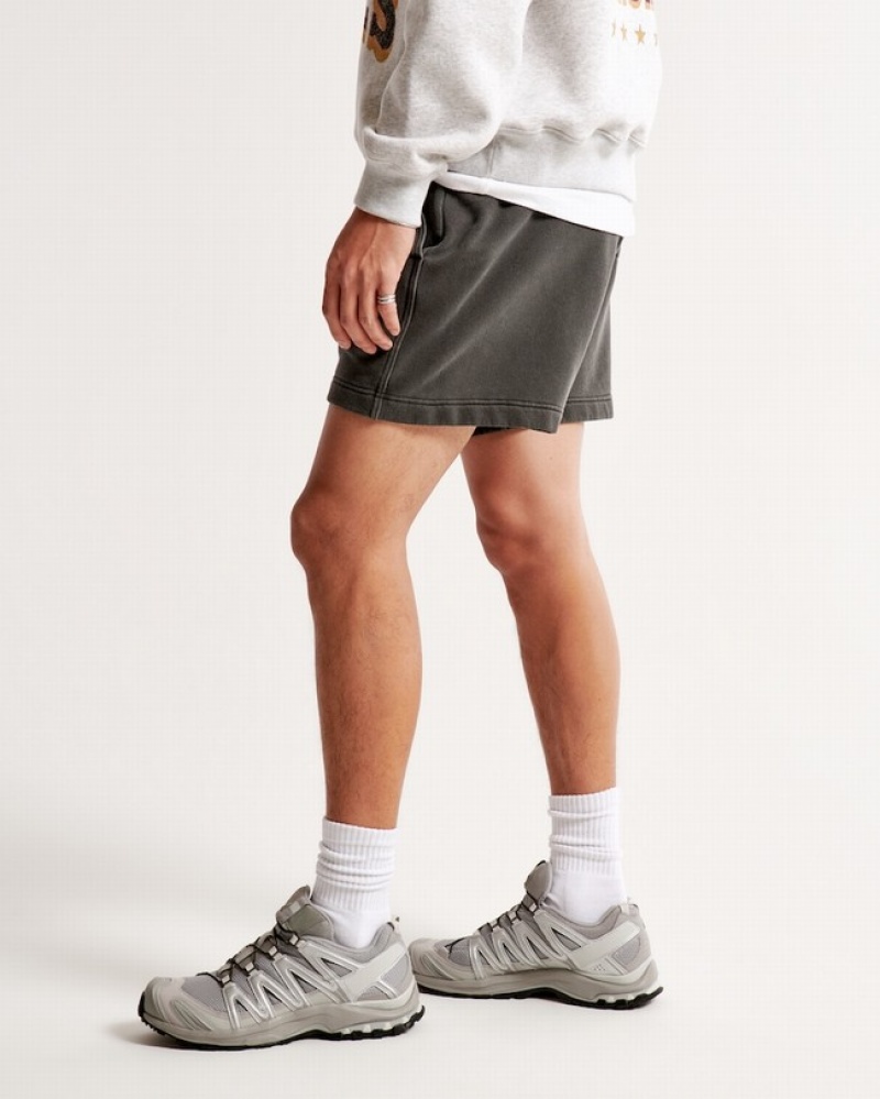 Abercrombie Essential Shorts Herr Grå  | 1593-LMQJX