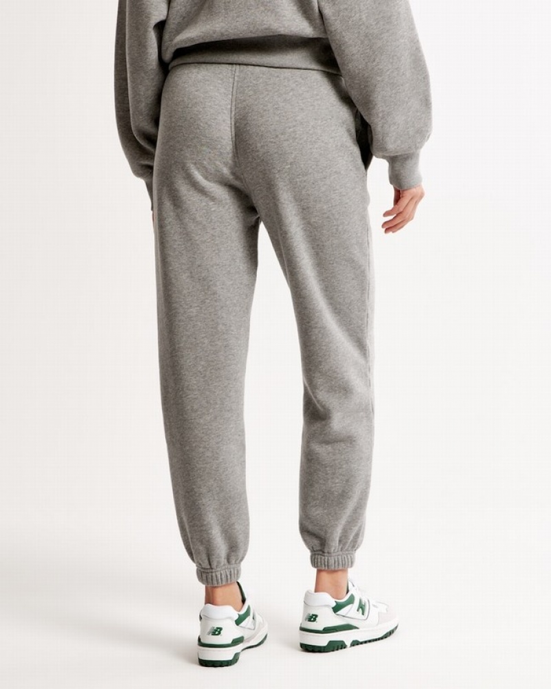 Abercrombie Essential Sunday Sweatpants Dam Grå  | 0152-BNGCO