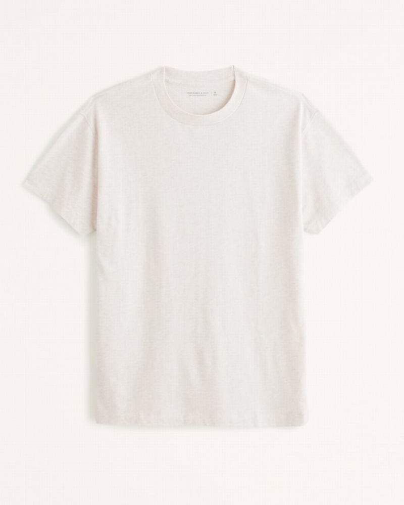 Abercrombie Essential T-shirt Herr Grädde  | 7892-BDTAV