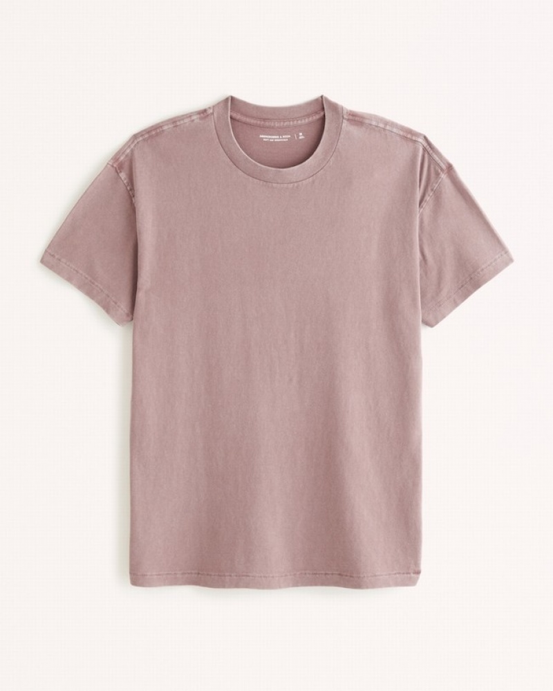 Abercrombie Essential T-shirt Herr MörkRosa  | 2815-GPCWD