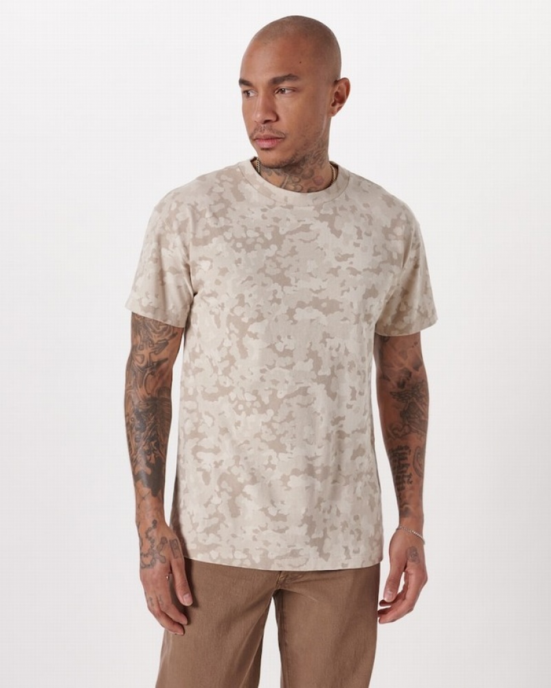 Abercrombie Essential T-shirt Herr LjusBruna Camo  | 7263-NUORY