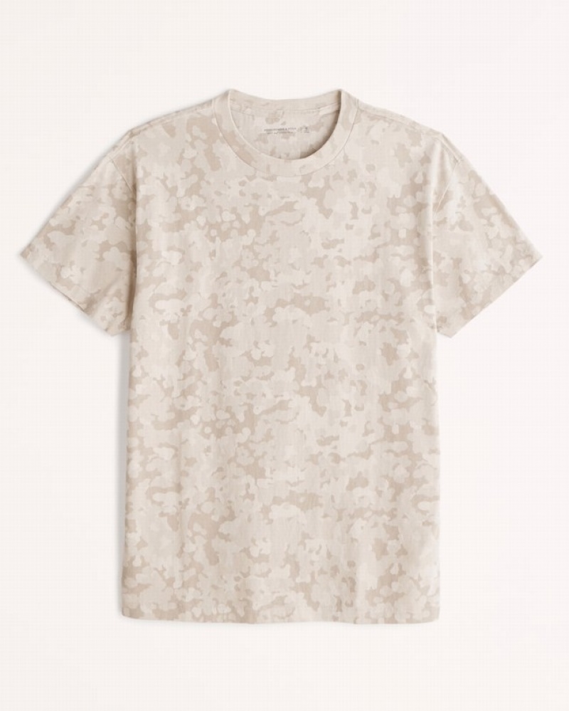 Abercrombie Essential T-shirt Herr LjusBruna Camo  | 7263-NUORY